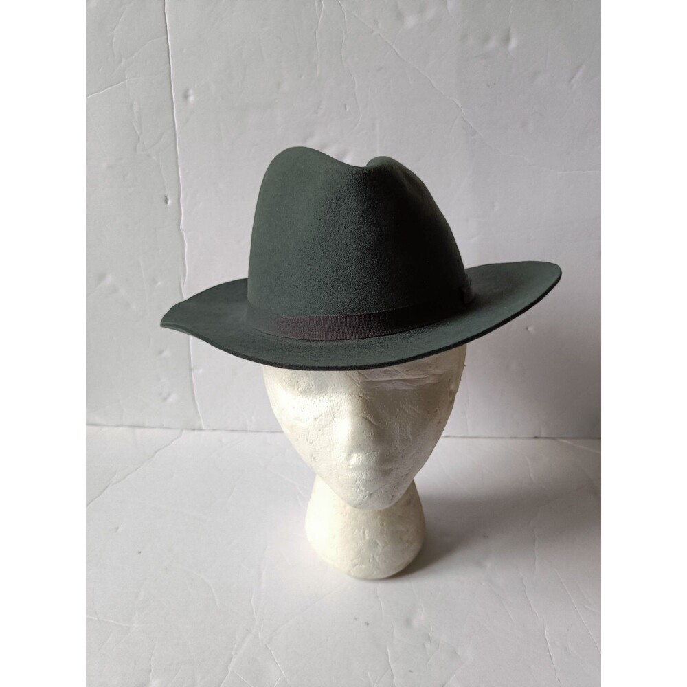 Brooks Brothers Fur Felt Fedora Medium 2.5” Brim Pure Fur Handmade Snap Brim